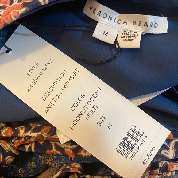 NWT VERONICA BEARD “Aniston” Swimsuit - Size Medium - Picture 3 of 3